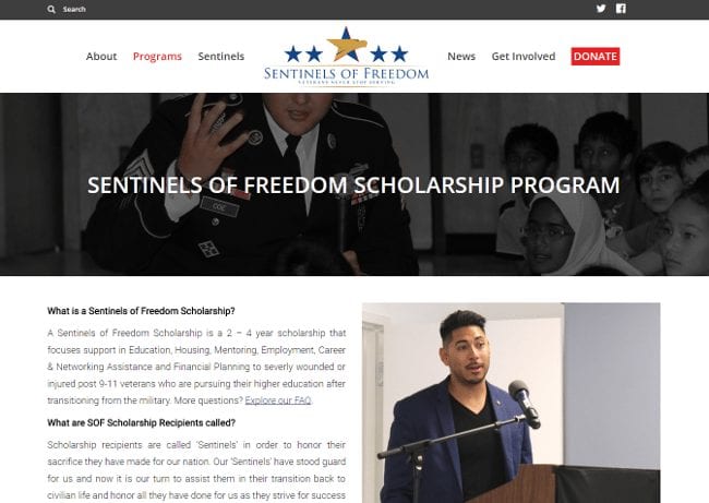 Sentinels of Freedom Scholarship